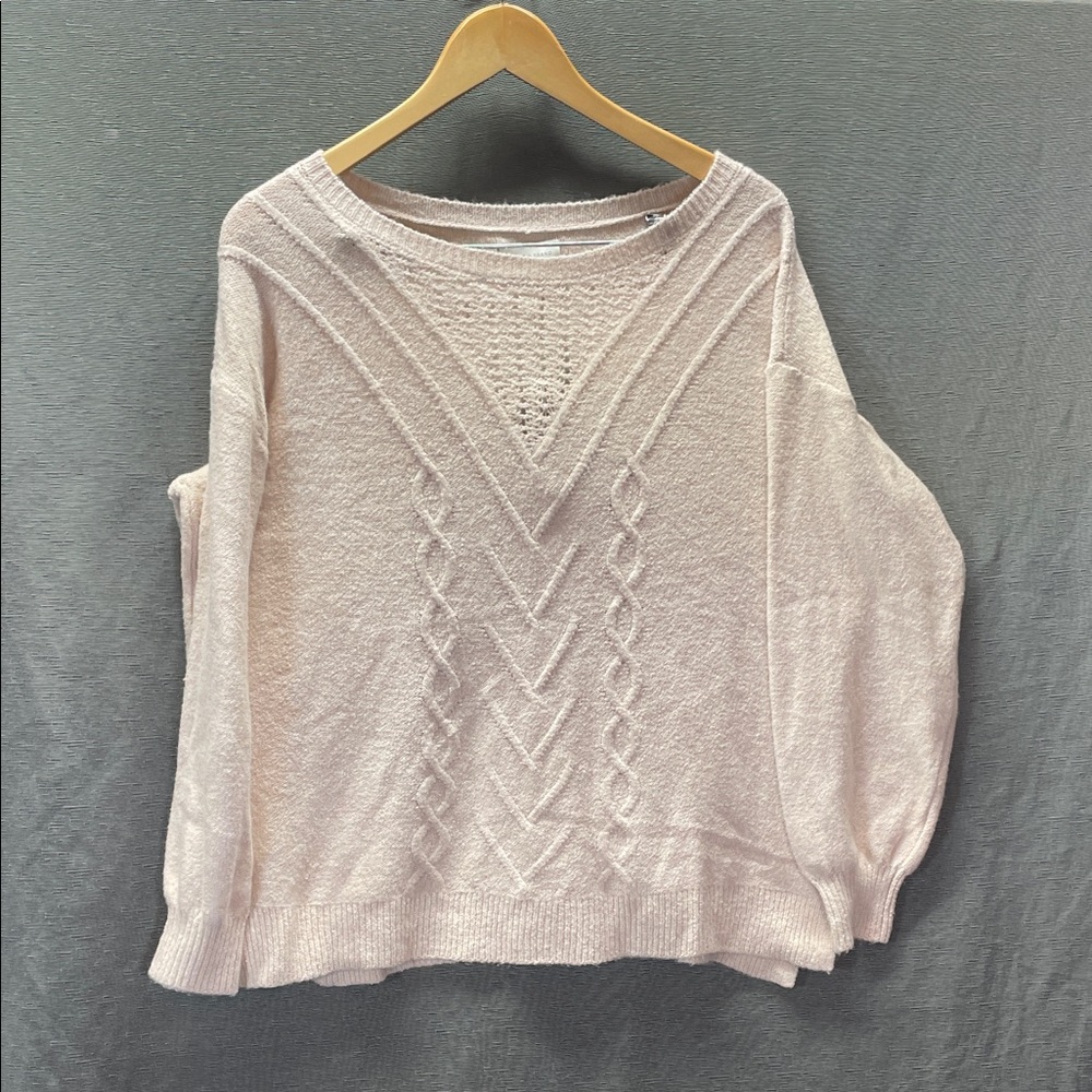 Lucky‎ Brand Light Pink Crew Neck Sweater